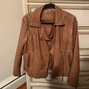 Brown Moto jacket, Size M